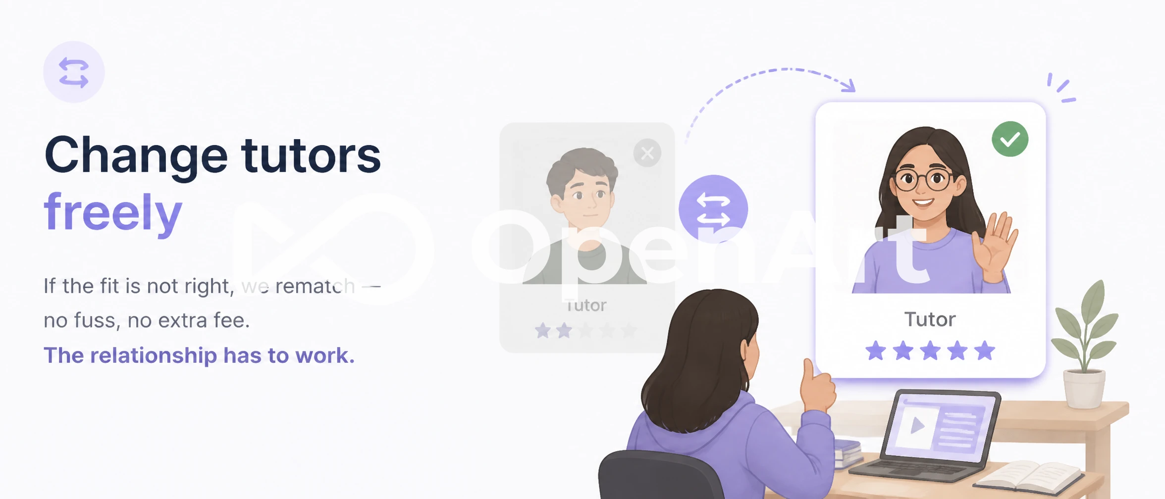 Change tutors freely